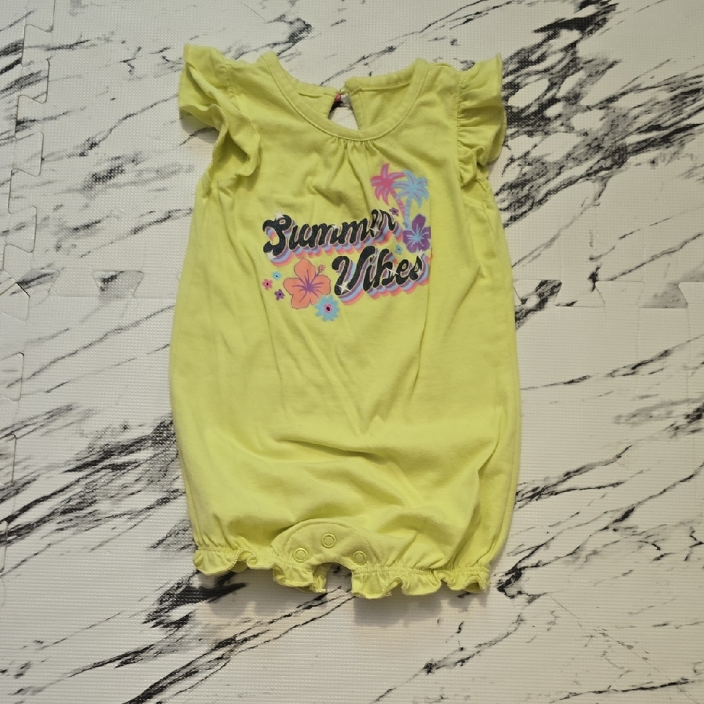 George Kids Yellow Summer Vibes One Piece